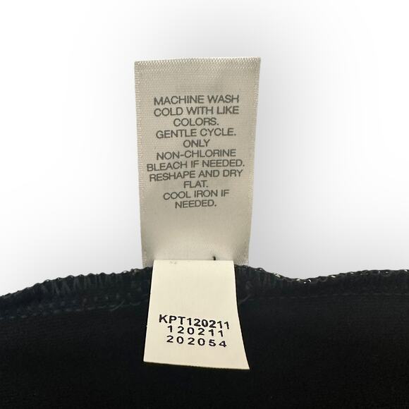 J.Jill Weaver Collection Forward Seam Slim Ankle Pant M Black Geo Basket Weave - Picture 9 of 9